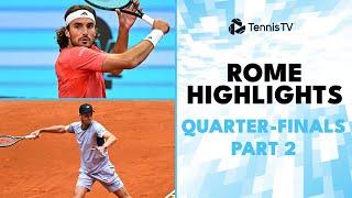 Tsitsipas vs Jarry & Hurkacz Faces Paul! | Rome 2024 Highlights Quarter-Finals Part 2