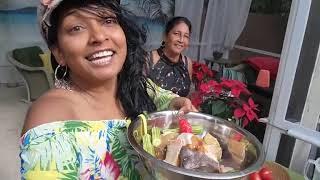 GILBAKA Curry Guyanese  Style. Mom is cooking. I am helping.