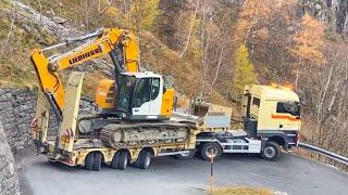 TRASPORTO ECCEZIONALE escavatore LIEBHERR 926 COMPACT