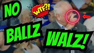 Tim Walz Brutally HECKLED Today DOES NOTHING at Bethlehem Rally #funny