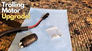 How To Install & Upgrade Minn Kota Trolling Motor Plug on Jon Boat  + wiring tips | Marinco 70amp