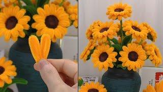 DIY Pipe Cleaners Sunflower | Easy DIY Gifts Sunflower from Pipe Cleaners | DIY Flower