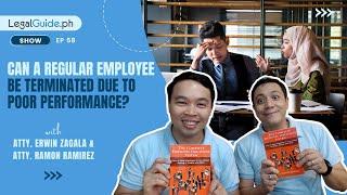 Can a regular employee be terminated due to poor performance?