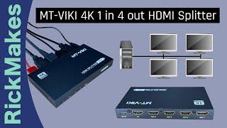 MT-VIKI 4K 1 in 4 out HDMI Splitter