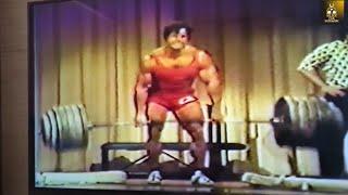 FRANCO COLUMBU'S STRONGMAN FEATS! BENCH PRESS, DEADLIFT AND BENDS IRON!