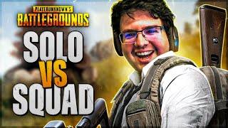 TECNOSH DE VOLTA NO SOLO VS SQUAD NO PUBG 