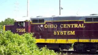 Ohio Central GP10 #7591 in action at Merdian Road. Austintown, Ohio