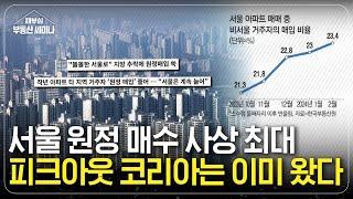 서울 원정 매수 사상 최대, 피크아웃 코리아는 이미 왔다