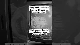 Is your TV a portal?? #horrorshort #creepy #wearehorror #scarymysteries #scarybuttrue