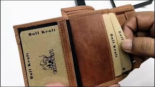 Bull Kraft men's genuine leather wallet manufacturers