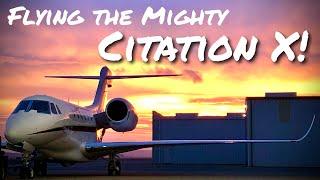 Flying the Mighty Citation X! - History, Info, Tips, and Tricks! #aviation #flying #jets #pilot