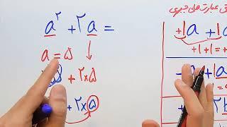 ریاضی 8 - فصل 4 - بخش 1 : ساده کردن و جمع و تفریق عبارت های جبری