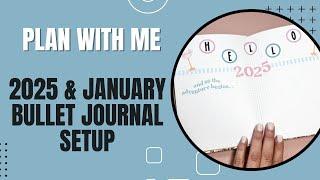 Plan With Me | 2025 & January Bullet Journal Setup