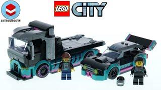 LEGO City 60406 Race Car and Car Carrier Truck Speed Build