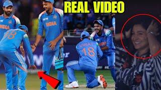 Virat Kohli touches Axar Patel's feet after Axar took Kane Williamson's wicket | INDvsNZ CT 2025