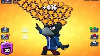 CROW NONSTOP to 500 TROPHIES! Brawl Stars