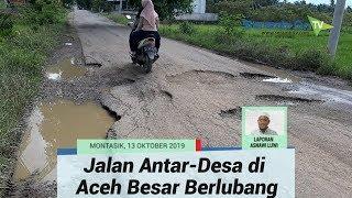 Jalan Cot Senong-Blang Bintang Bertabur Lubang dan Tergenang