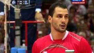 Matey Kaziyski two consecutive attacks vs the triple block