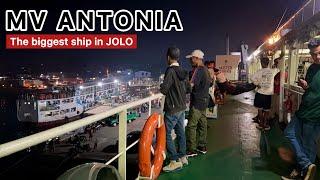 Inside the Biggest Ferry Traveling Jolo - Zamboanga vice versa " MV ANTONIA"  Aleson shipping lines