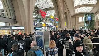 Borussia Monchengladbach fans have arrived in Leipzig  OMG !!! 