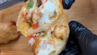 CAJUN SHRIMP EGG ROLL SIMPLE YET DELICIOUS GREAT FOR PICKY EATERS || EASY APPETIZER IDEAS