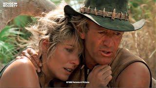 Crocodile Dundee: Attacked by a large crocodile