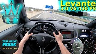 2022 Maserati Levante Modena S 3.0 V6 430 PS TOP SPEED GERMAN AUTOBAHN DRIVE POV