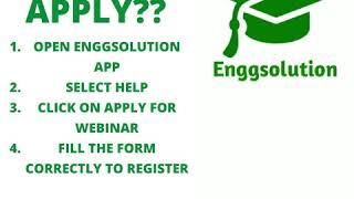 HOW TO APPLY FOR RESUME BUILDING WEBINAR BY ENGGSOLUTION