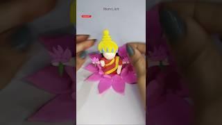 DIY clay maa Laxmi idol #shorts