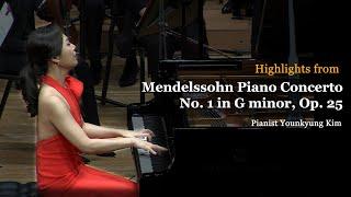 [연주감상] 멘델스존, 피아노 협주곡 | Mendelssohn Piano Concerto No. 1, Op. 25 | Pianist Younkyung Kim