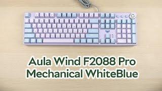 Розпаковка Aula Wind F2088 Pro Mechanical White/Blue