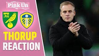 Johannes Hoff Thorup Reaction | Norwich City 1-1 Leeds United | The Pink Un