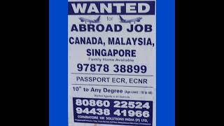 Abroad Jobs For Canada, Malaysia & Singapore Countries