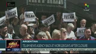 Argentina, after 128 days of closure without information, Télam news agency reopens