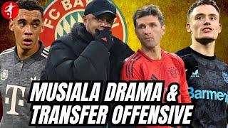 FC BAYERN - TRANSFER-OFFENSIVE | Warnung an Wirtz vor Transfer | Musiala Vertrags-Drama | Buli News