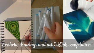 Aesthetic drawings and art ️ TikTok compilation 