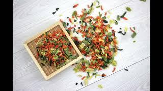 Dried Mixed Vegetable Flakes Wholesale Price  #vegetables #mixedvegetables #driedramentoppings