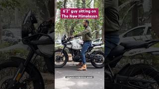6’2” guy sitting on #himalayan450 #srinivasganesh #shorts