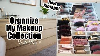 Organize My Makeup Collection With Me & New Makeup Collection Storage!