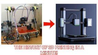 THE HISTORY OF 3D PRINTING IN A MINUTE!