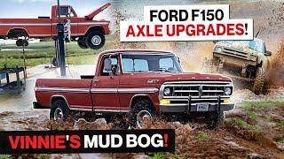 Mud Boggin Time! 1971 Ford F100 4X4 Differential and Driveshaft Upgrades! Vinnie's Mud Bog 2024!