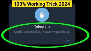 telegram unable to send sms please try again later problem solve 2024 | unable to send sms |telegram