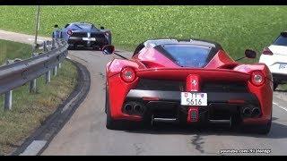 30+ Supercars racing on Gotthard Mountain Pass (812Superfast, Speciale ...)