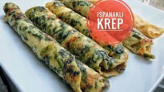 BÖREK TADINDA ISPANAKLI KREP (AKITMA) TARİFİ     #krep #kahvaltıtarifleri #akıtma