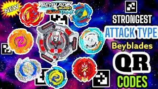 Unlock the Power! ALL the Strongest ATTACK Type Beyblade QR Codes | Beyblade Burst App