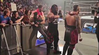 Tama Tonga Getting Help by a Fan After WWE Smackdown 2024 Went Off Air