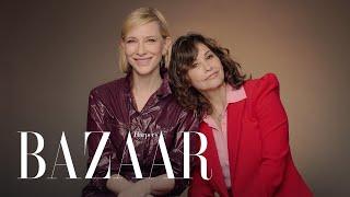 Cate Blanchett & Gina Gershon Test How Well They Know Each Other | All About Me | Harper's BAZAAR