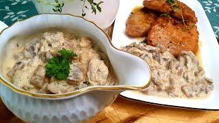 Creamy mushroom sauce / Nasze dania