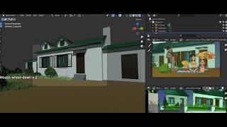 Cedric's House Modelling(Cartoon Environment Modelling with Blender)