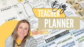 Plan As I Go | Planner Set Up | BIG Teacher Happy Planner | Functional Planner  | Planner Stamps